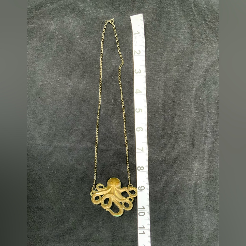Copper Look Octopus Necklace - Picture 4 of 4
